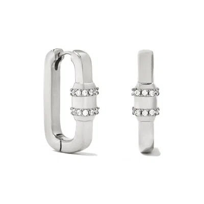 Bermuda Watch Company Women's Maivelle Rowan Carabiner Huggie Earrings - Silver