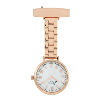 Bermuda Watch Company Women's Rose Gold Annie Apple Meraki Mother Of Pearl/rose Link 35