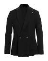 Berna Man Blazer Black Size 42 Viscose, Polyester