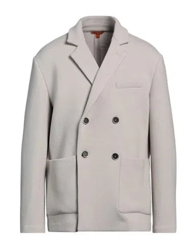 Berna Man Blazer Light Grey Size 44 Virgin Wool, Polyamide In Gray