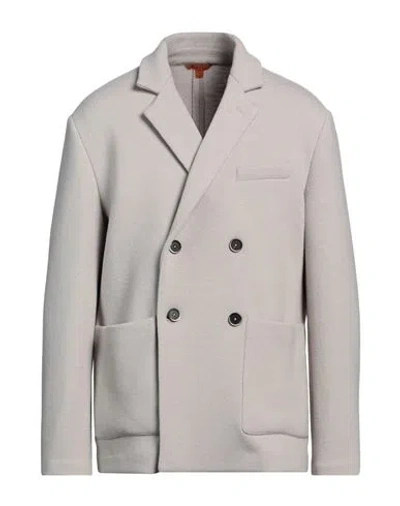 Berna Man Blazer Light Grey Size 42 Virgin Wool, Polyamide