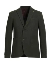 Berna Man Blazer Military Green Size 46 Acrylic, Polyester, Wool In Green