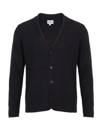 Berna Man Cardigan Black Size S Cotton