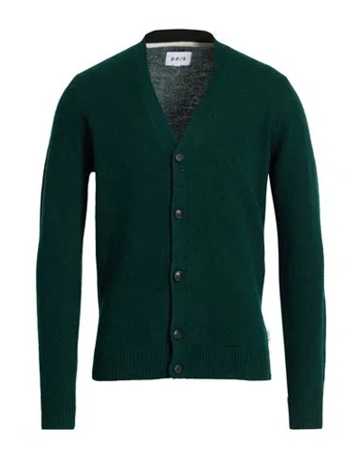 Berna Man Cardigan Dark Green Size 3xl Wool, Polyamide