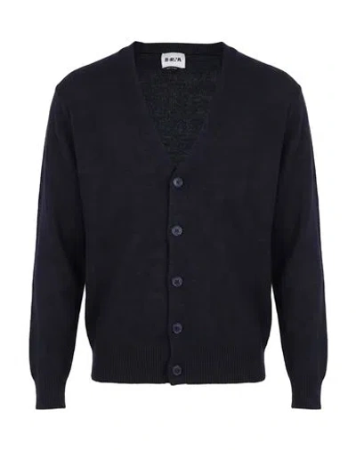Berna Man Cardigan Midnight Blue Size M Cotton, Acrylic