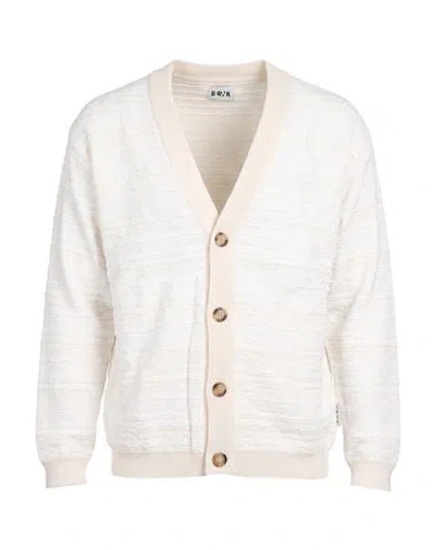 Berna Man Cardigan Off White Size Xl Cotton, Acrylic