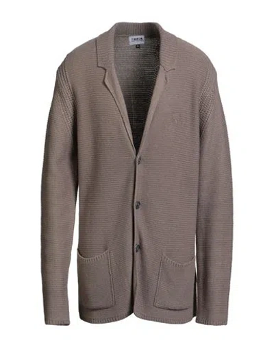 Berna Man Cardigan Taupe Size Xxl Acrylic, Wool