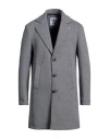 Berna Man Coat Light Grey Size 36 Polyester In Gray