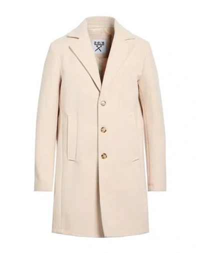 Berna Man Coat Cream Size 42 Polyester In White