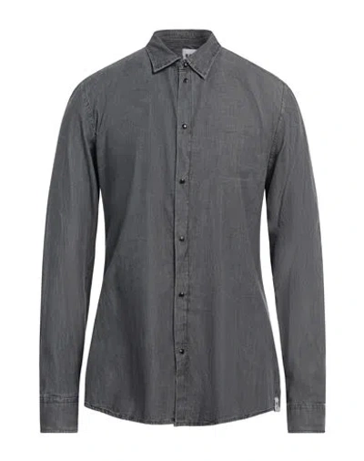 Berna Man Denim Shirt Black Size 3xl Cotton