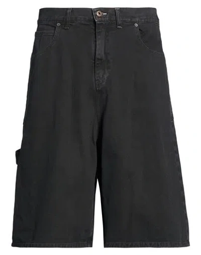 Berna Man Denim Shorts Black Size 38 Cotton, Elastane
