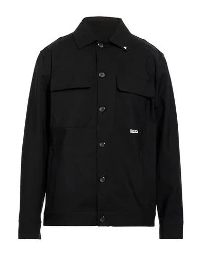 Berna Man Jacket Black Size L Cotton, Polyamide, Elastane