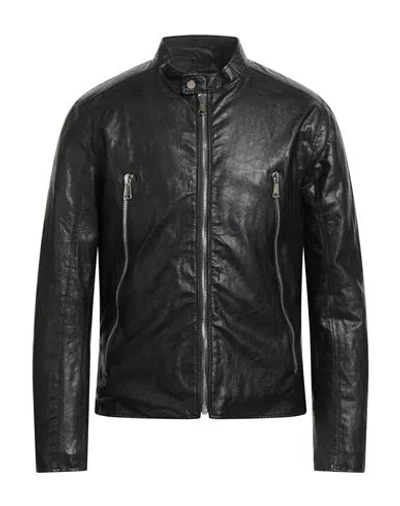 Berna Man Jacket Black Size L Viscose, Polyester, Cotton, Metal