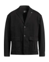 Berna Man Jacket Black Size M Cotton, Elastane In Black