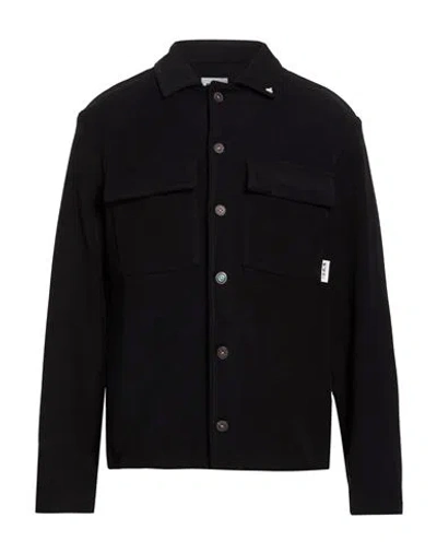Berna Man Jacket Black Size Xl Cotton In Blue