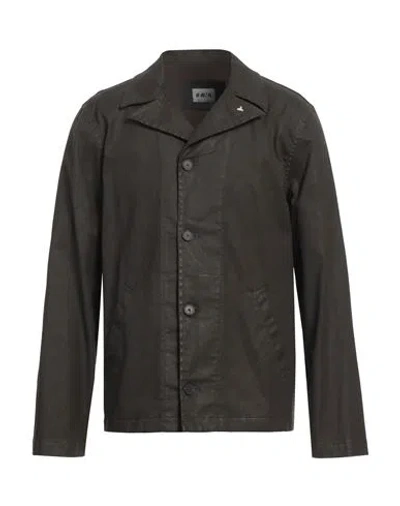 Berna Man Jacket Dark Brown Size 44 Cotton, Elastane