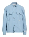 Berna Man Jacket Light Blue Size 42 Polyamide In Blue