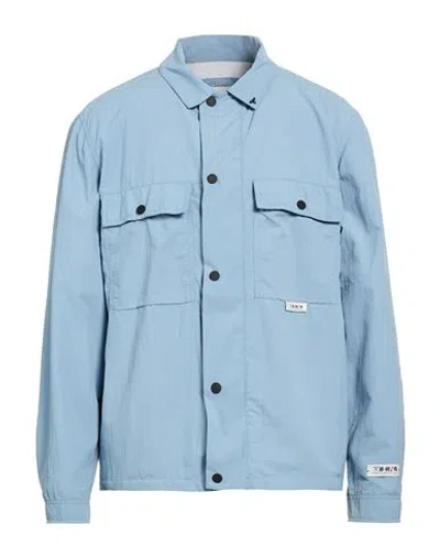 Berna Man Jacket Light Blue Size 42 Polyamide