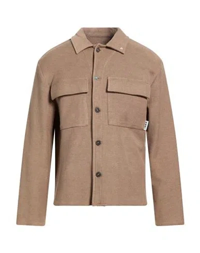 Berna Man Jacket Light Brown Size Xxl Cotton In Nude
