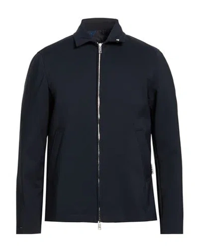 Berna Man Jacket Navy Size 42 Polyamide, Elastane In Pink