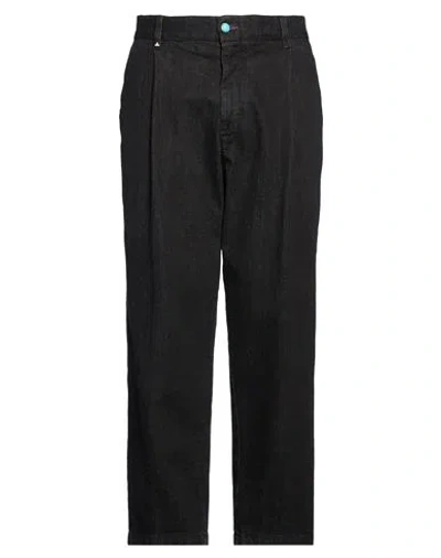 Berna Man Jeans Black Size 34 Cotton, Elastane