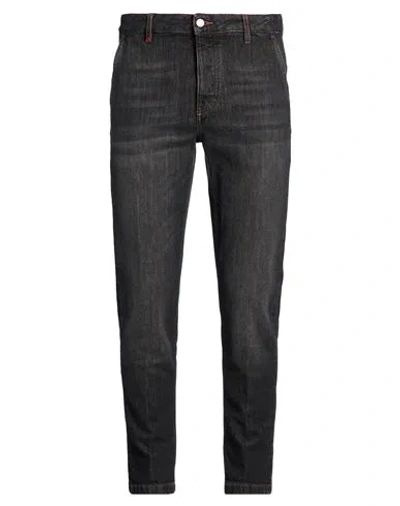 Berna Man Jeans Black Size 42 Cotton, Elastane