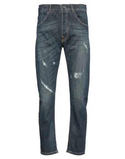 Berna Man Jeans Blue Size 36 Cotton, Elastane