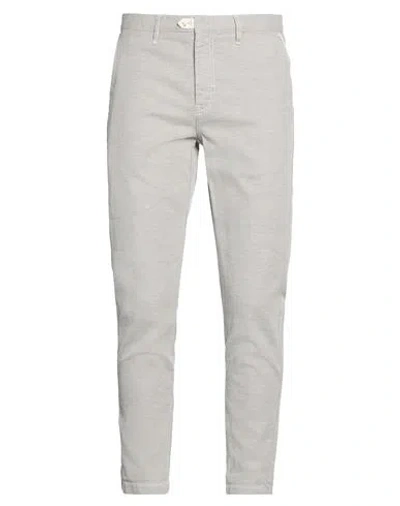 Berna Man Jeans White Size 32 Cotton, Elastane In Gray