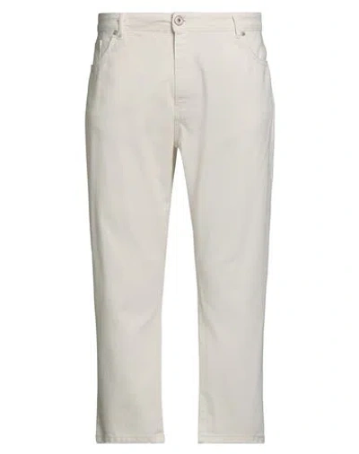 Berna Man Jeans White Size 38 Cotton In Gray