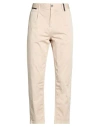 Berna Man Pants Beige Size 32 Cotton, Elastane In Neutral