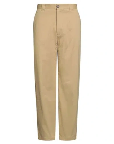 Berna Man Pants Beige Size 36 Cotton, Elastane In Neutral