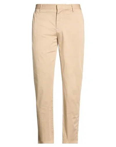 BERNA BERNA MAN PANTS BEIGE SIZE 40 COTTON, ELASTANE