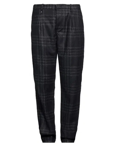 Berna Man Pants Black Size 36 Wool, Polyamide, Silk