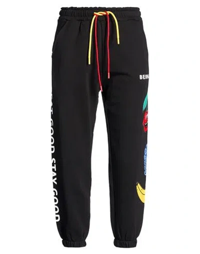 Berna Man Pants Black Size L Cotton