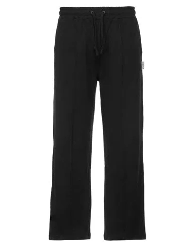 Berna Man Pants Black Size M Cotton, Elastic Fibres