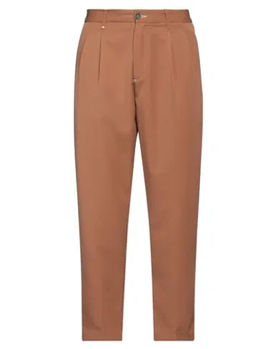 Berna Man Pants Brown Size 32 Polyester, Elastane