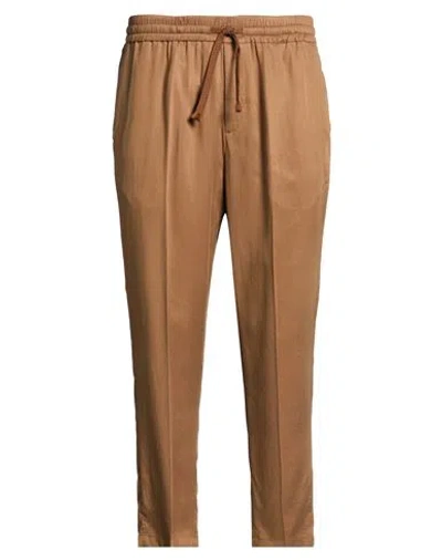 Berna Man Pants Brown Size 38 Tencel