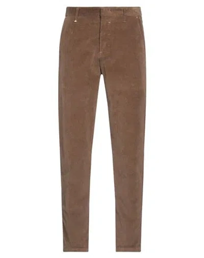 Berna Man Pants Camel Size 28 Cotton, Elastane