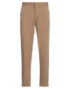 Berna Man Pants Camel Size 28 Cotton, Elastane In Beige