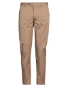Berna Man Pants Camel Size 40 Cotton, Elastane In Neutral