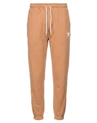 Berna Man Pants Camel Size S Cotton, Polyester In Beige
