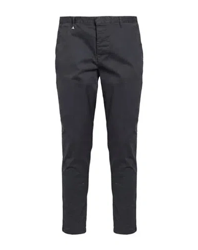 Berna Man Pants Charcoal Size 32 Cotton, Elastane In Blue