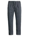 Berna Man Pants Charcoal Size 32 Cotton, Polyester, Elastane In Blue