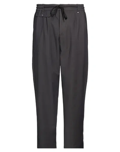 Berna Man Pants Charcoal Size 36 Cotton, Polyamide, Elastane In Grey