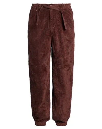 Berna Man Pants Chocolate Brown Size 36 Cotton