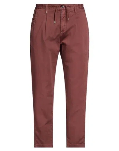 Berna Man Pants Chocolate Brown Size 40 Cotton, Polyester, Elastane