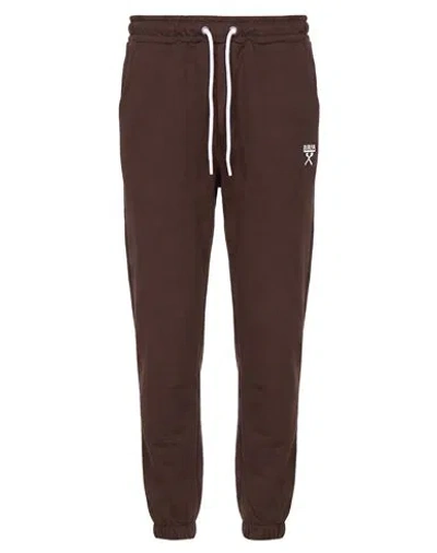 Berna Man Pants Chocolate Brown Size M Cotton, Polyester