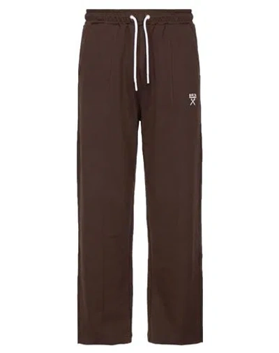 Berna Man Pants Chocolate Brown Size S Cotton, Polyester