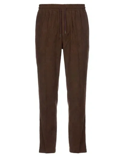 Berna Man Pants Chocolate Brown Size Xl Polyester, Elastane