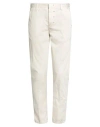 Berna Man Pants Cream Size 30 Cotton, Elastane In White